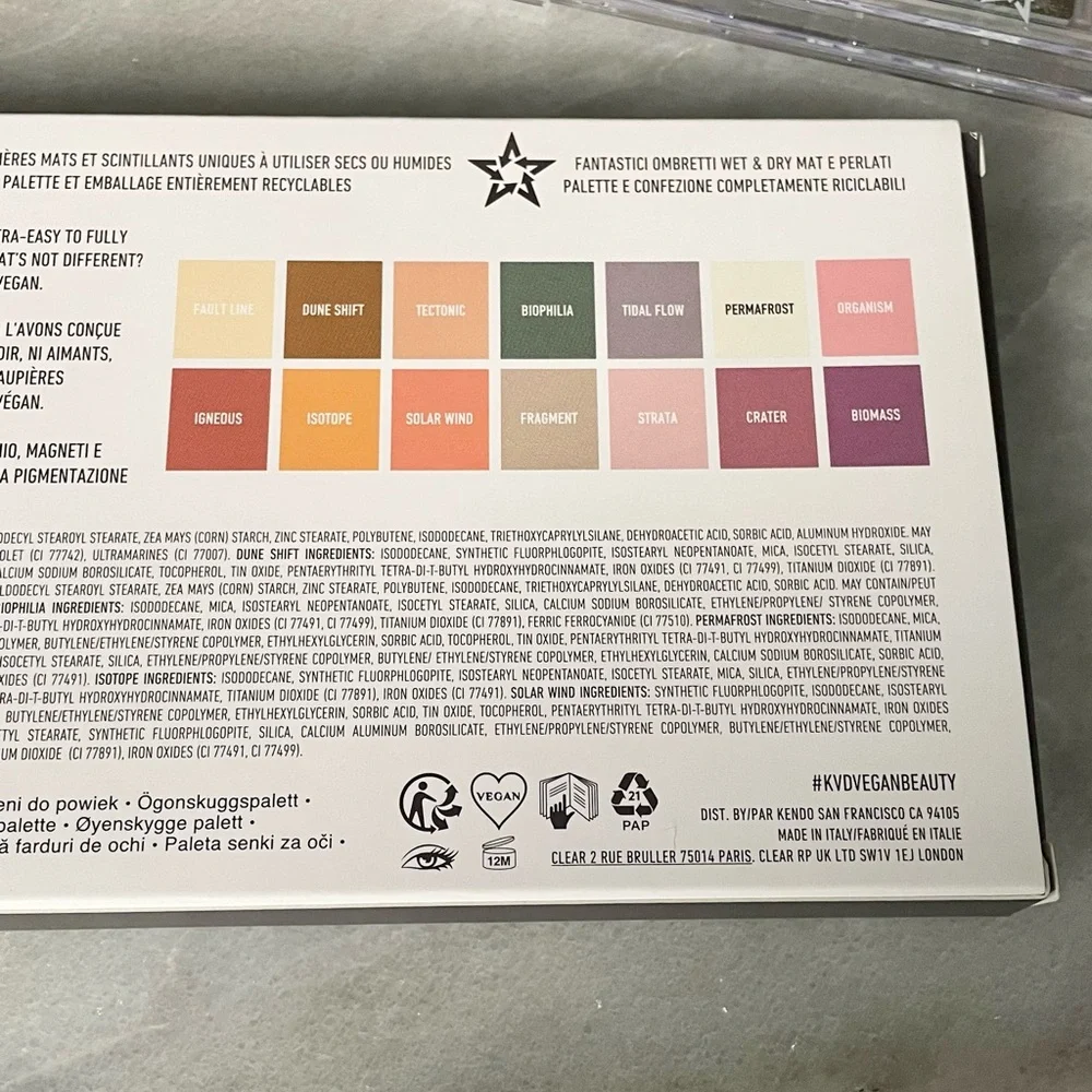 KVD Planet Fanatic Fully Recyclable Eye Palette